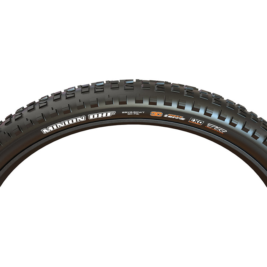 Maxxis, Minion DHF, Mountain Tire, 26''x2.50, Wire, Clincher, Single, DH, 60x2TPI, Black