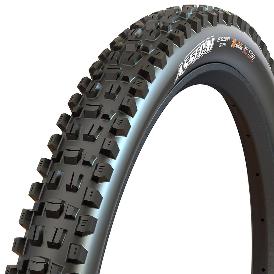 Maxxis, Assegai, Mountain Tire, 27.5''x2.50, Folding, Tubeless Ready, MaxxTerra, EXO, Black