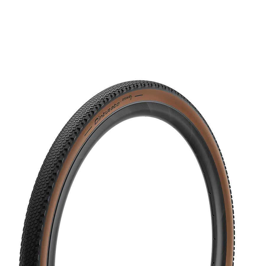 Pirelli, Cinturato Gravel H, Gravel Tire, 700x35C, Folding, Tubeless Ready, SpeedGrip, 127TPI, Tanwall