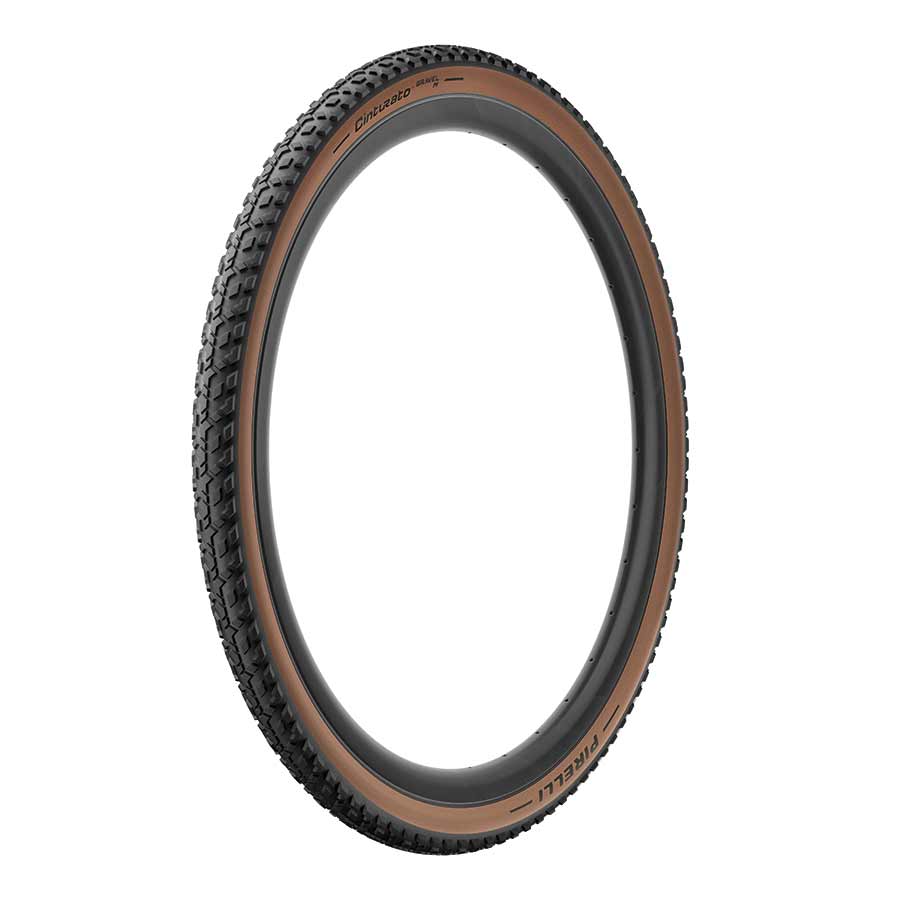 Pirelli, Cinturato Gravel M, Gravel Tire, 700x40C, Folding, Tubeless Ready, SpeedGrip, 127TPI, Tanwall