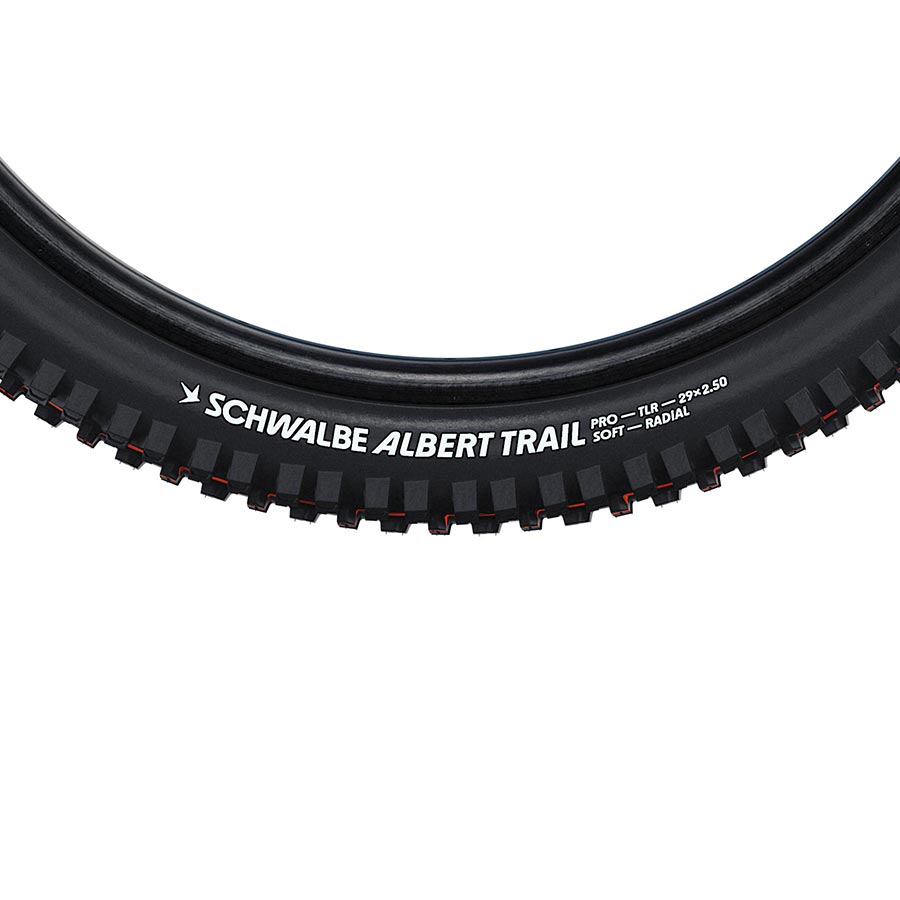Schwalbe, Albert Trail Pro, Mountain Tire, 29''x2.50, Folding, Tubeless Ready, Addix Soft, Trail Pro - Radial, 67TPI, Black