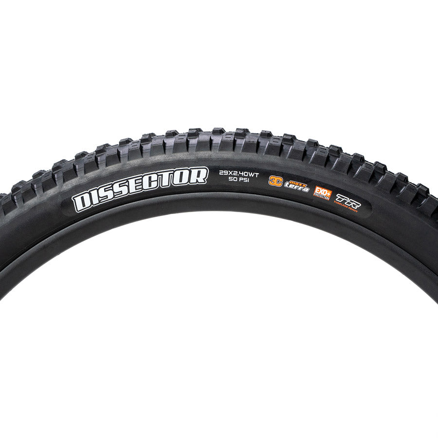 Maxxis, Dissector II, Mountain Tire, 29''x2.40, Folding, Tubeless Ready, MaxxTerra, EXO+, 60, Black