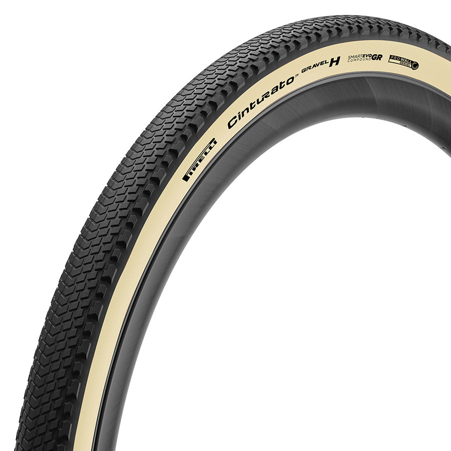 Pirelli, Cinturato Gravel H HP-Line, Gravel Tire, 700x40C, Folding, Tubeless Ready, SmartEVO GR, ProWALL Gravel, 120TPI, Black