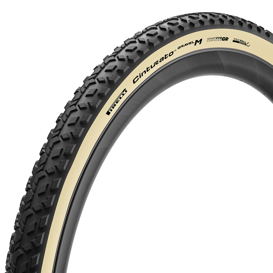 Pirelli, Cinturato Gravel M HP-Line, Gravel Tire, 700x40C, Folding, Tubeless Ready, SmartEVO GR, ProWALL Gravel, 120TPI, Black
