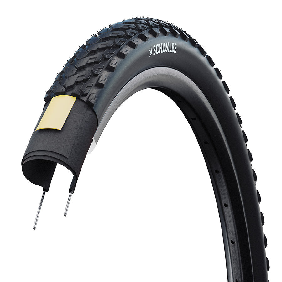 Schwalbe, Land Cruiser, Hybrid Tire, 24x2.00, Wire, Clincher, SBC, K-Guard, TwinSkin, 50TPI, Black