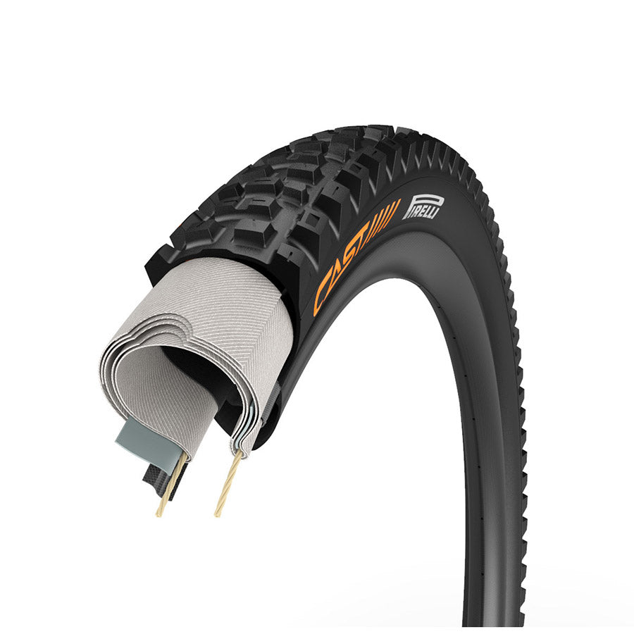 Pirelli, CAST Antagonist, Mountain Tire, 27.5''x2.40, Folding, Tubeless Ready, SmartEVO DH, DualWall, 120, Black