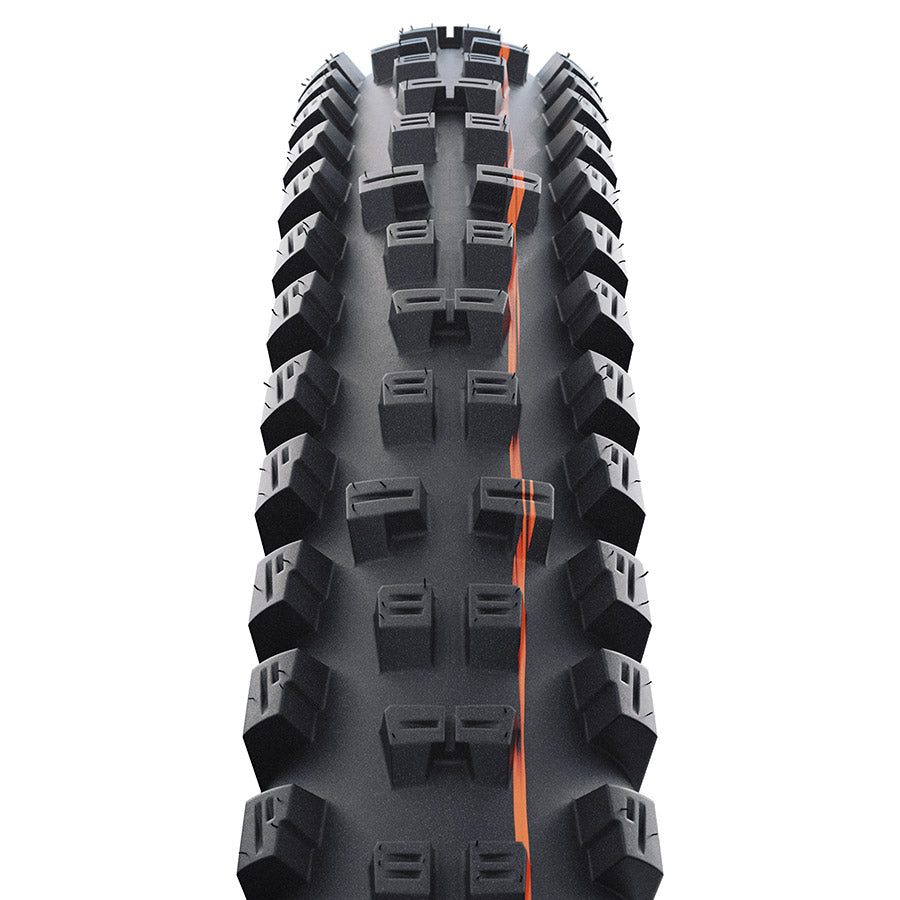 Schwalbe, Tacky Chan Trail, Mountain Tire, 27.5x2.40, Folding, Clincher, Soft, Diagonal, 67TPI, Black