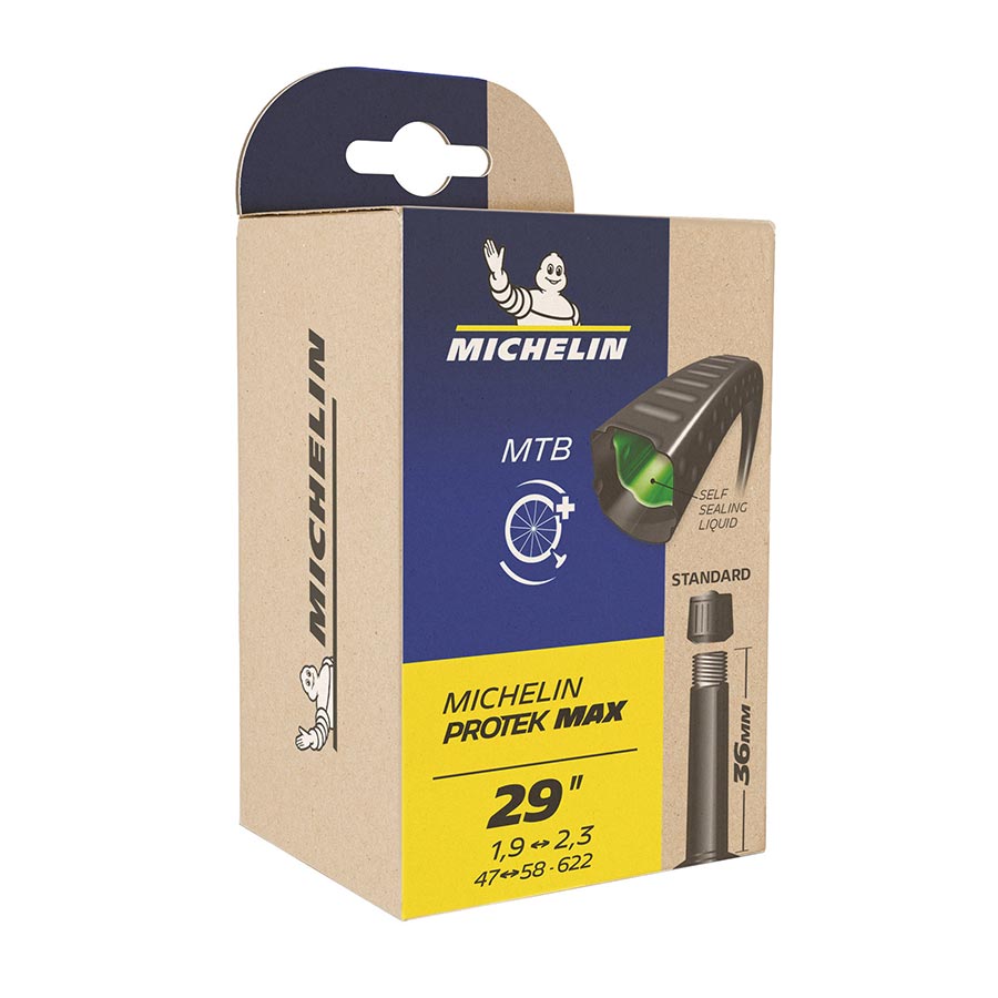 Michelin, Protek Max, Tube, Presta, Length: 48mm, 700C, 33-46C