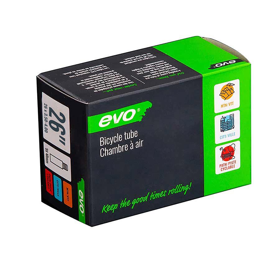 EVO, SV, Tube, Schrader, Length: 40mm, 26'', 3.50-4.50