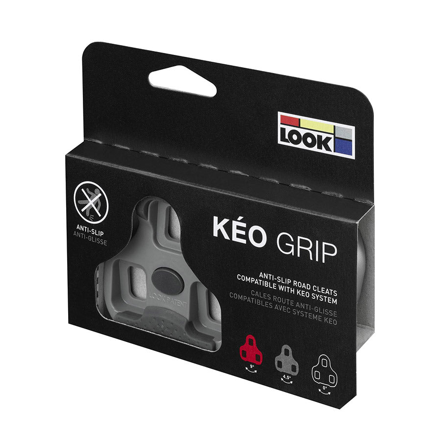 Look, Keo Grip, Cleats, Compatibility: Keo Grip, Float: 4.5°, Grey, Pair