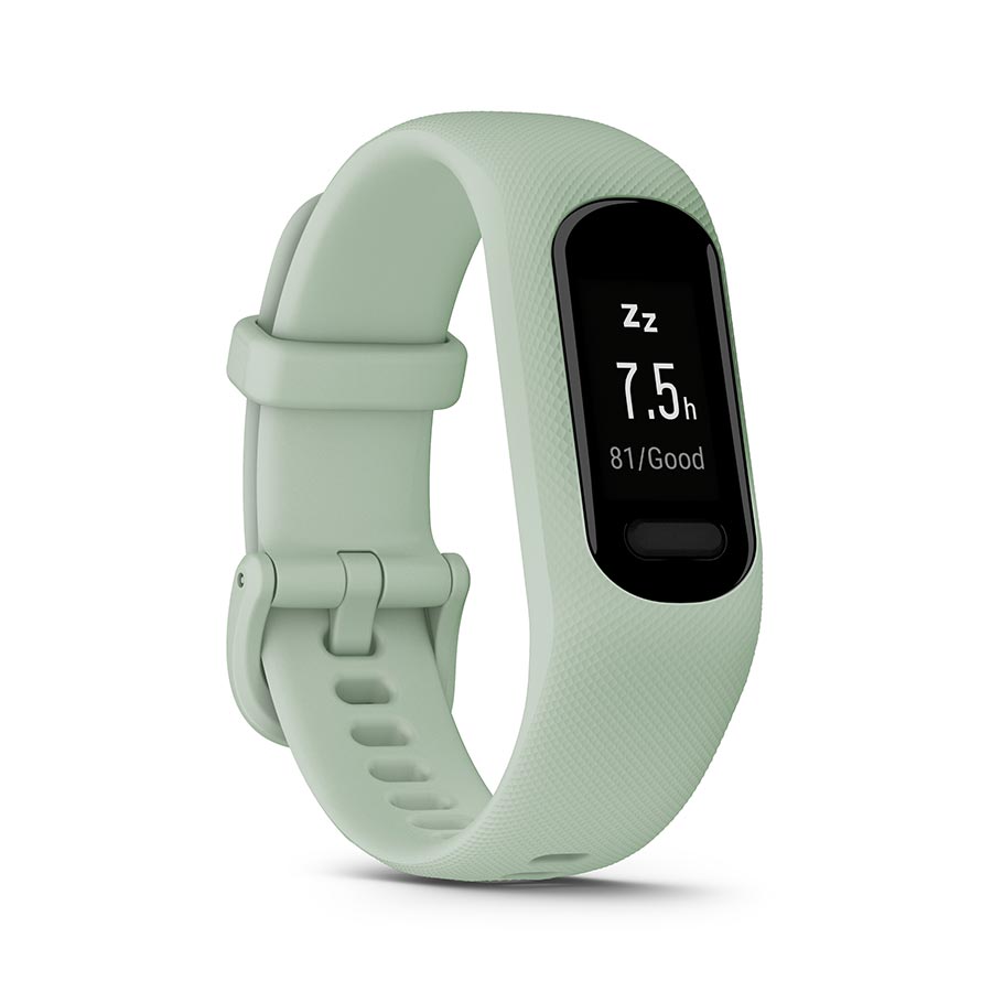 Garmin, vivosmart 5 S/M, Watch, Watch Color: Black, Wristband: Cool Mint - Silicone