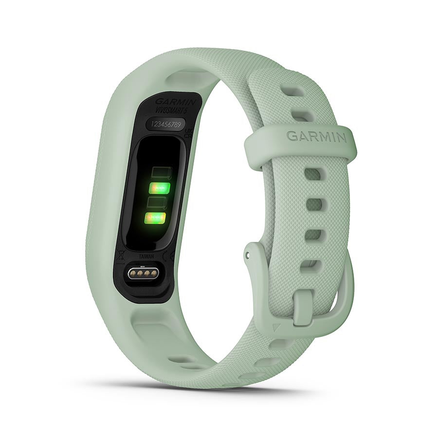 Garmin, vivosmart 5 S/M, Watch, Watch Color: Black, Wristband: Cool Mint - Silicone