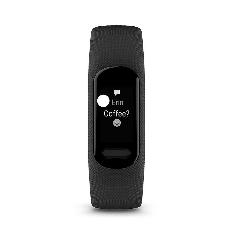 Garmin, vivosmart 5 S/M, Watch, Watch Color: Black, Wristband: Cool Mint - Silicone