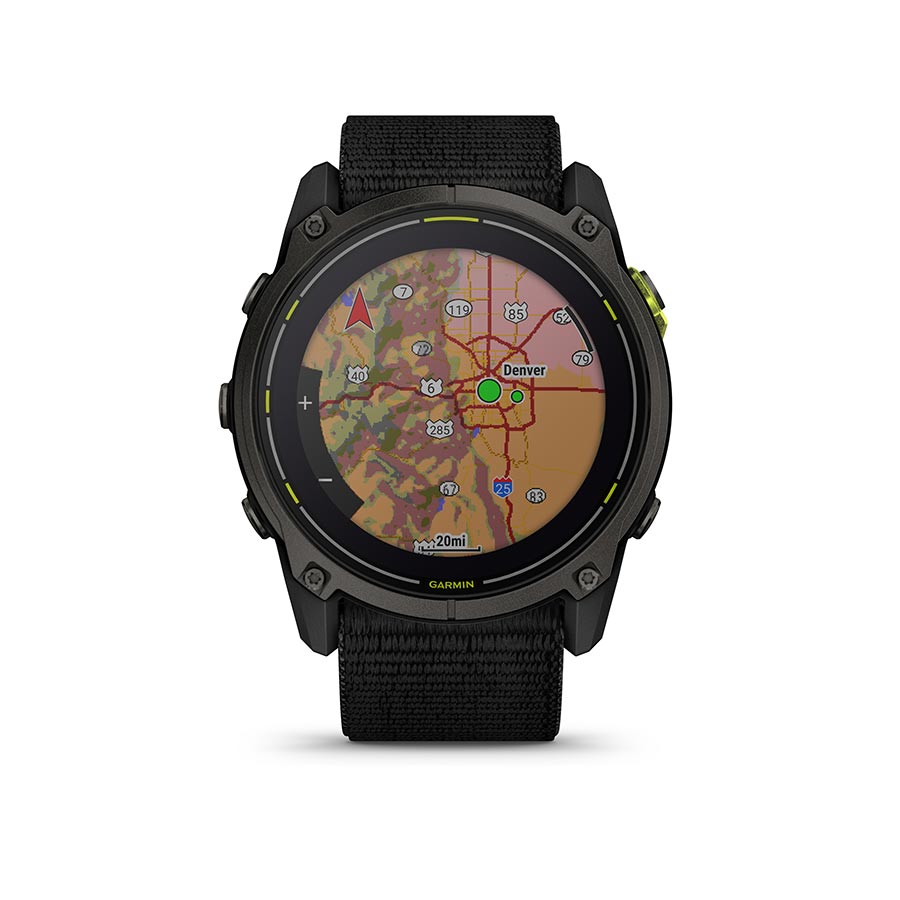 Garmin, Enduro 3, Watch, Watch Color: Black, Wristband: Black - Silicone