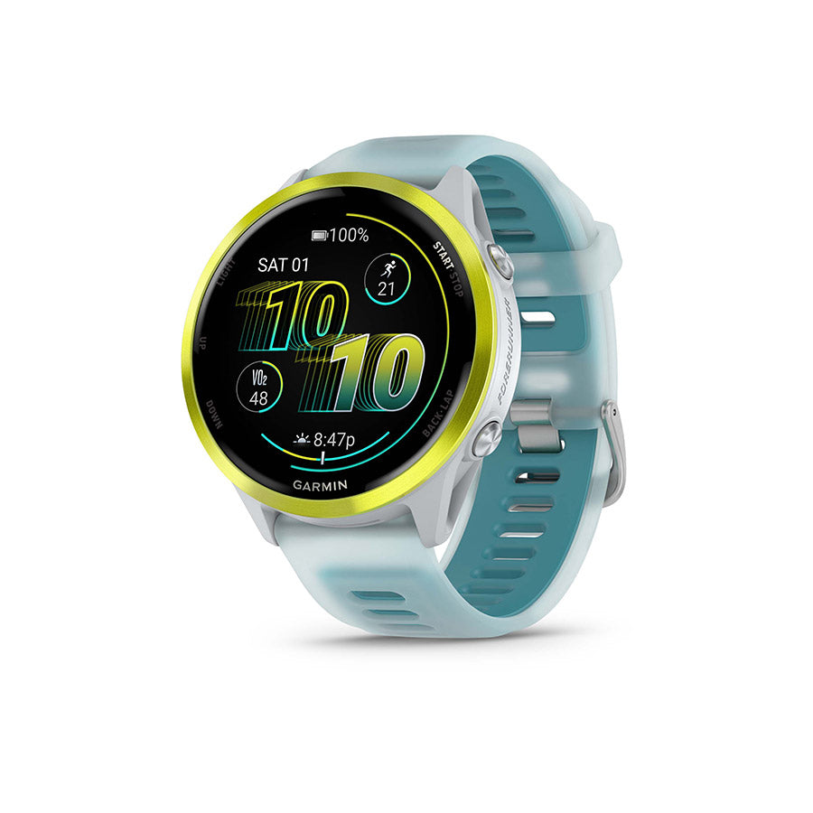 Garmin, Forerunner 570 47mm, Watch, Watch Color: Slate Grey, Wristband: Translucent Black/Black - Silicone