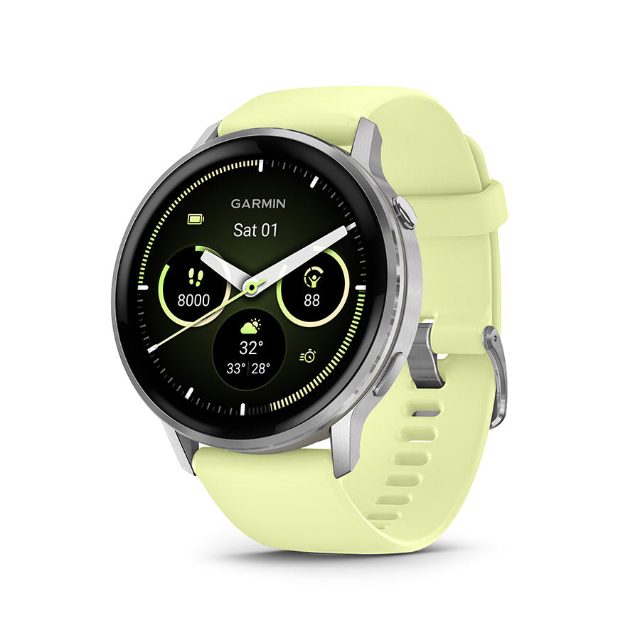 Garmin, Venu 4 45mm, Watch, Watch Color: Slate, Wristband: Black - Silicone