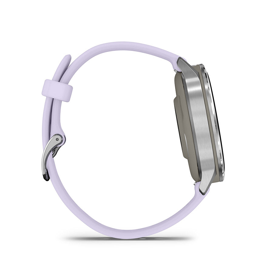Garmin, Venu 4 41mm, Watch, Watch Color: Lunar Gold, Wristband: Bone - Silicone