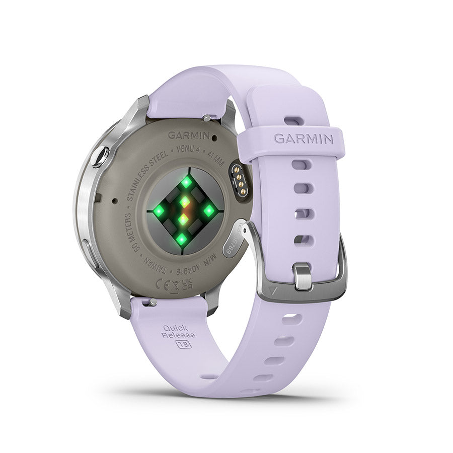 Garmin, Venu 4 41mm, Watch, Watch Color: Lunar Gold, Wristband: Bone - Silicone