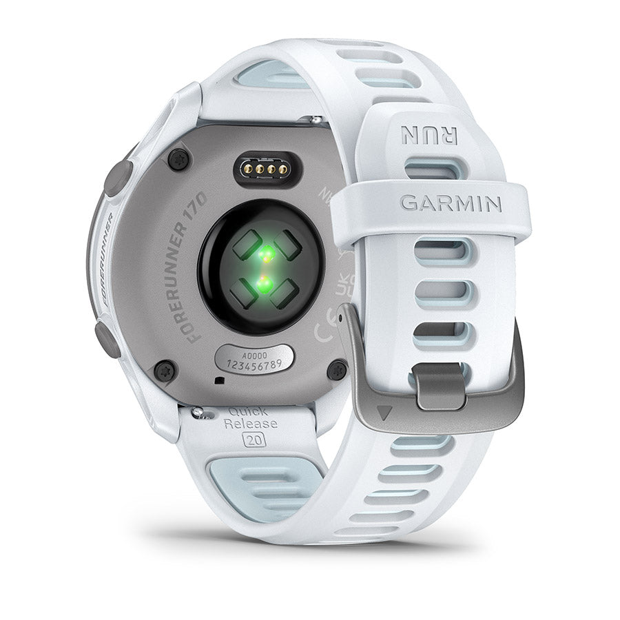 Garmin, Forerunner 170 Music, Watch, Watch Color: Black, Wristband: Black/Amp Yellow - Silicone