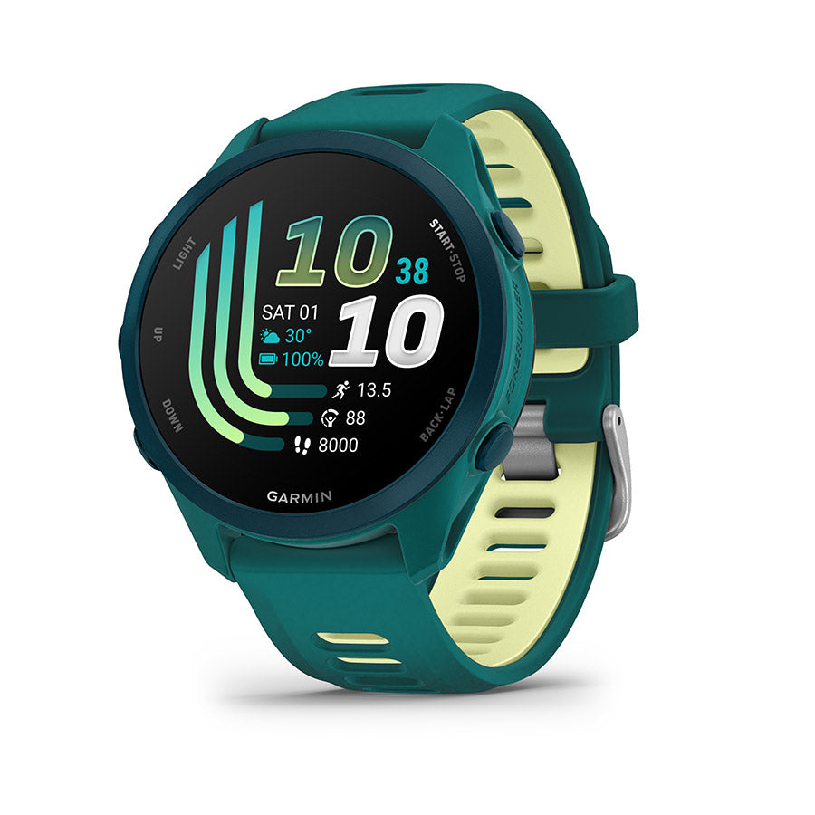 Garmin, Forerunner 170 Music, Watch, Watch Color: Black, Wristband: Black/Amp Yellow - Silicone