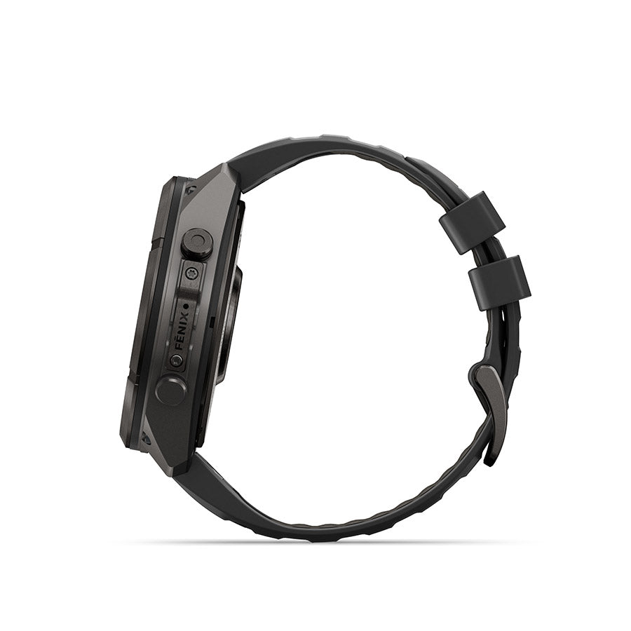 Garmin, fenix 9 Pro inReach 51mm, Watch, Watch Color: Titanium, Wristband: Autumn Orange / Spark Orange - Silicone