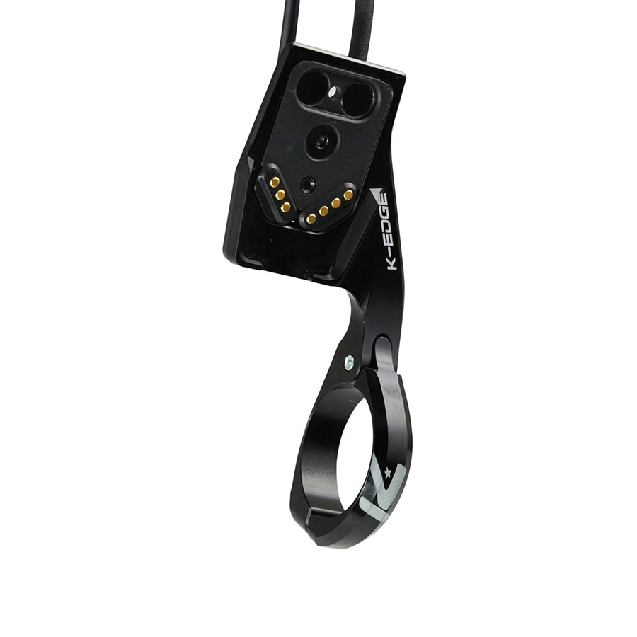 K-Edge, Kiox Out-Front E-Bike, Computer Bike Mount, Clamp-on 31.8mm, 6061-T6 Aluminum, Black