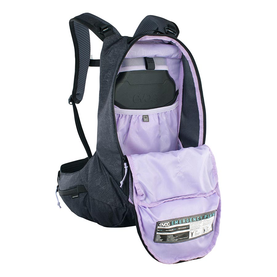 EVOC, Trail Pro SF 12, Protector backpack, 12L, Multicolor, XS