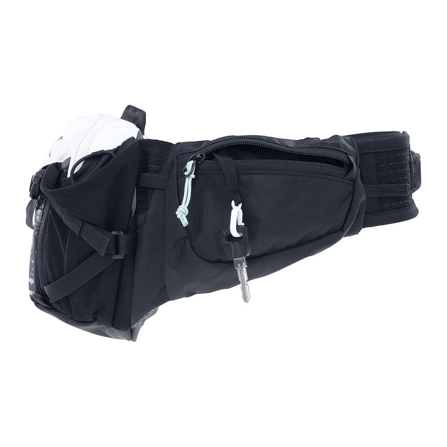EVOC, Hip Pack Pro 3 +1.5L Bladder, Hip Pack, 3L, Included (1.5L), Black
