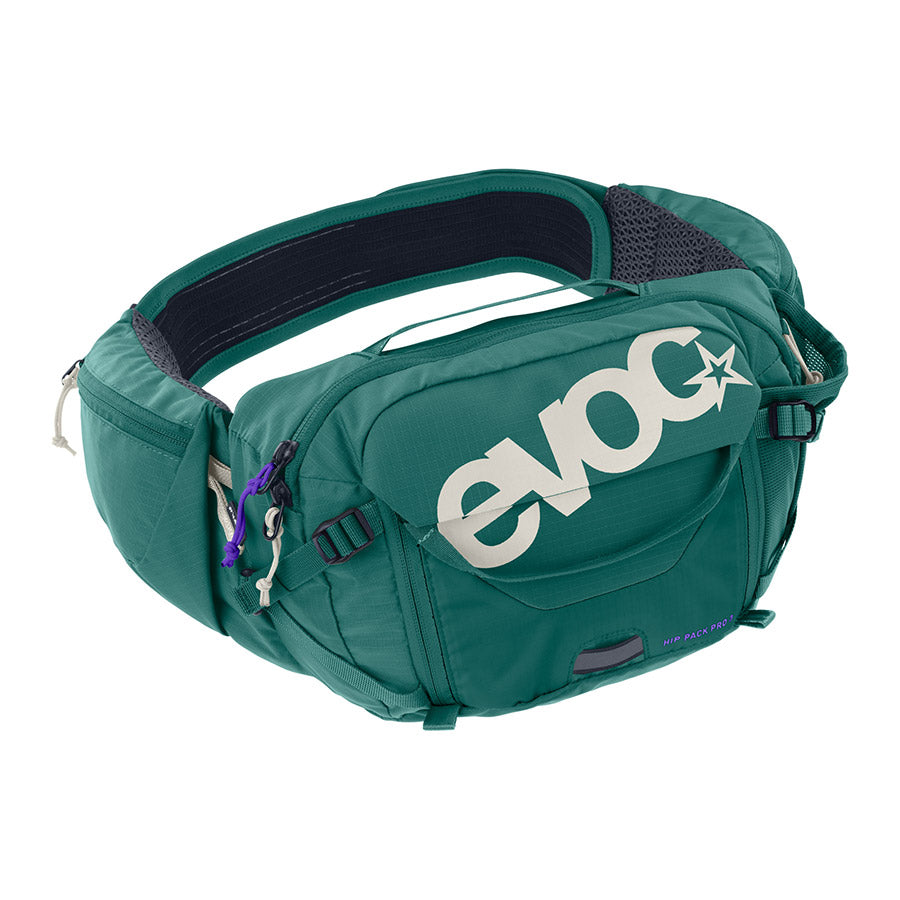 EVOC, Hip Pack Pro 3 +1.5L Bladder, Hip Pack, 3L, Included (1.5L), Black