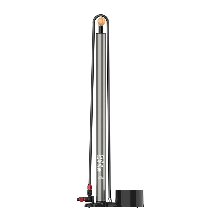 Lezyne, Steel Floor Drive HV, Floor Pump, ABS-1 Pro, Flat Black