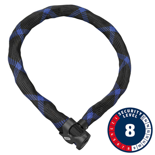 Abus, Ivera Steel-O-Chain, Chain Lock, 7mm, 110cm, 3.6', Black