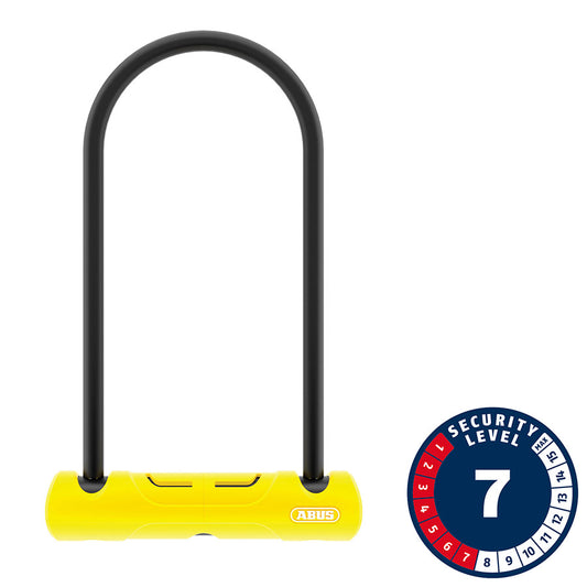 Abus, 402, U-Lock, Key, 10mm, 170x230mm, 6.7''x9'', SH34, Yellow