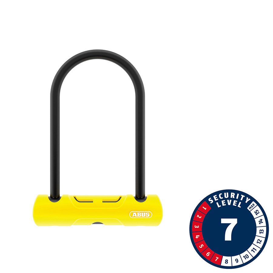 Abus, 402, U-Lock, Key, 10mm, 170x230mm, 6.7''x9'', SH34, Yellow