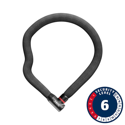 Abus, Goose 4204K, Chain Lock, Key, 4mm, 110cm, 3.6', Black