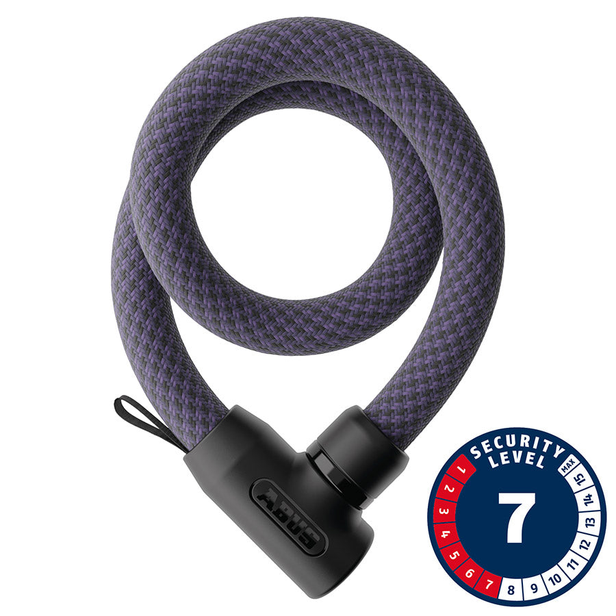 Abus, Yarnit 4004K, Chain Lock, Key, 4mm, 85cm, 2.8', Black