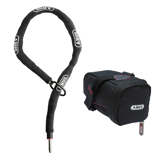 Abus, ACH Classic AdptrChn + FrmLock, Frame Lock, 100cm, 5.5mm, Black