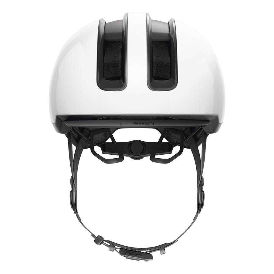 Abus, Hud-Y, Helmet, L, 57 - 61cm, Shiny White