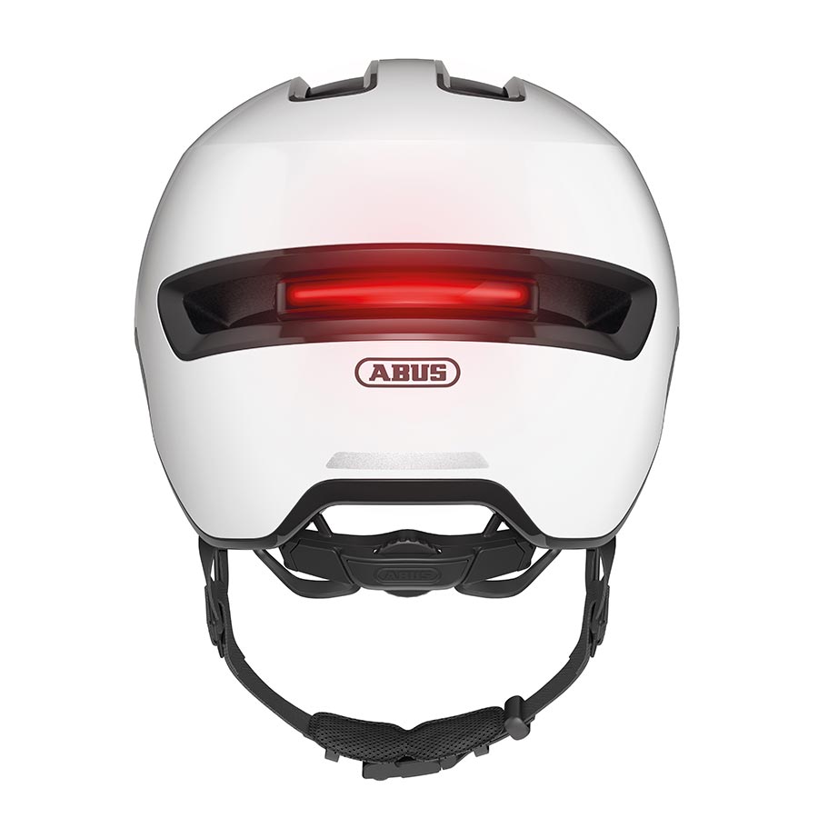 Abus, Hud-Y, Helmet, L, 57 - 61cm, Shiny White