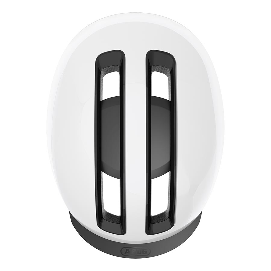 Abus, Hud-Y, Helmet, L, 57 - 61cm, Shiny White